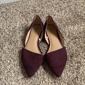 Merona Dark Purple Suede Flats
